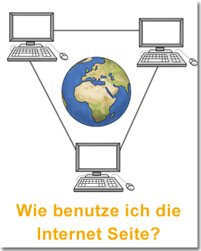 Wie benutze ich die internetseite?